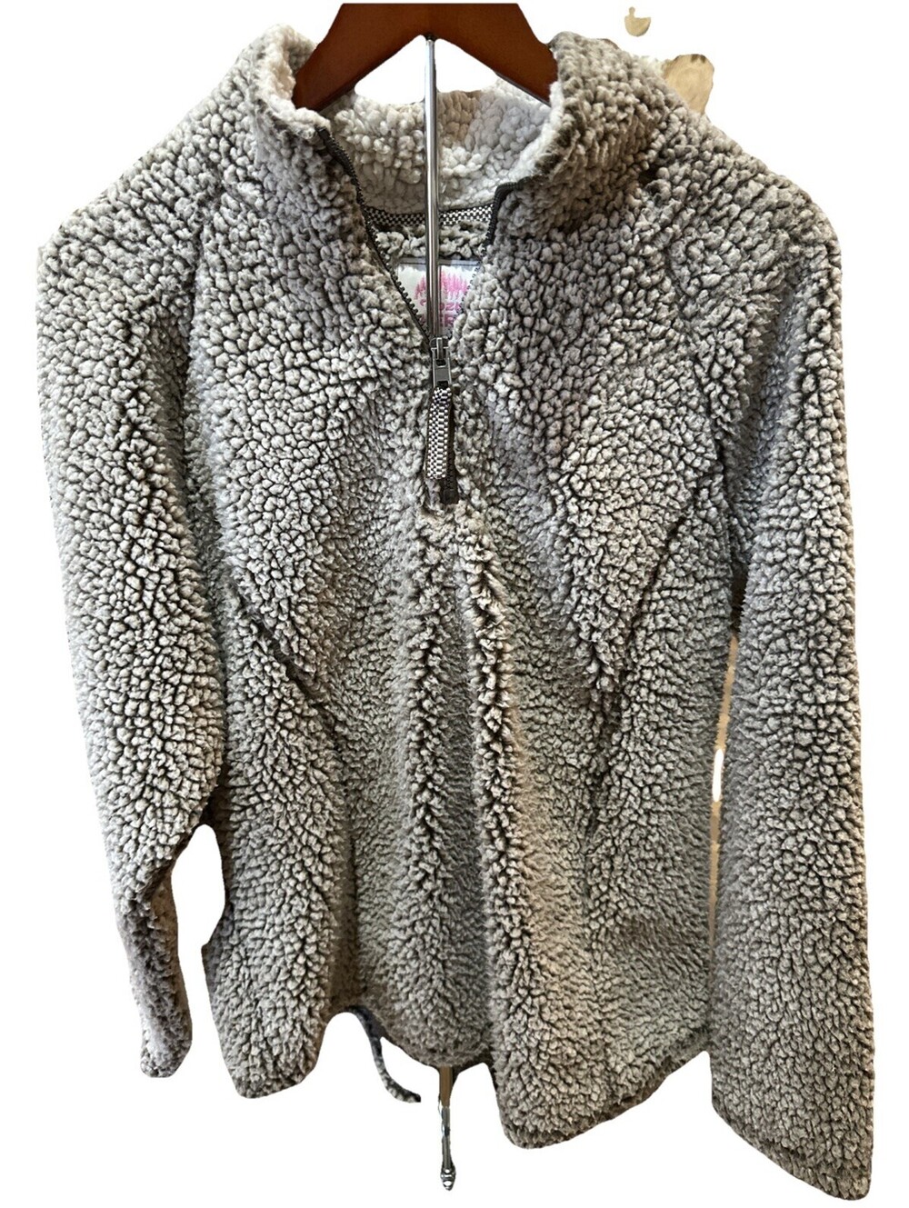 Cozy Sherpa Size XL White And Brown Undertone